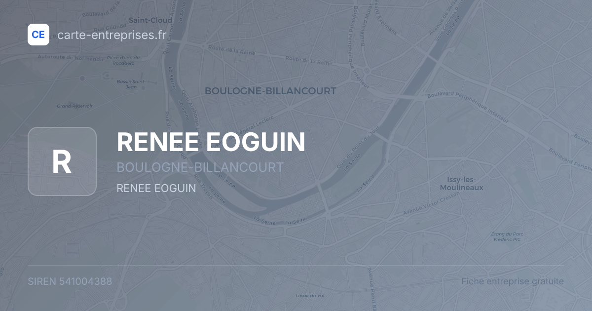 RENEE EOGUIN — 541004388 — fiche entreprise