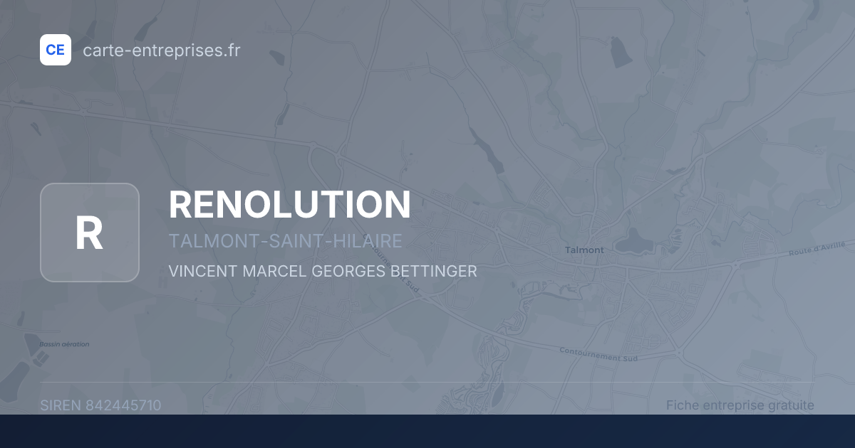RENOLUTION — 842445710 — fiche entreprise
