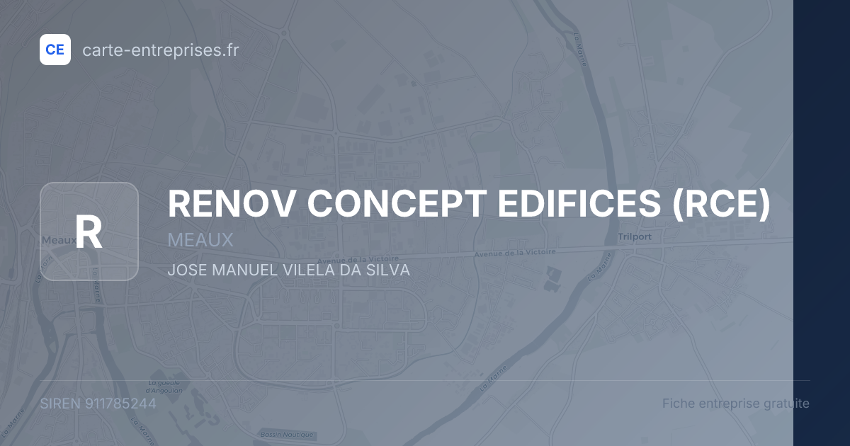 RENOV CONCEPT EDIFICES (RCE) — 911785244 — fiche entreprise