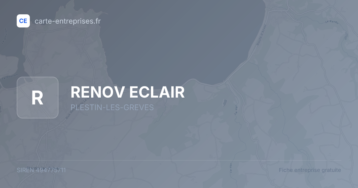 RENOV ECLAIR — 494775711 — fiche entreprise