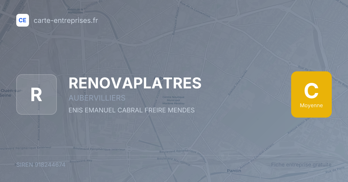 RENOVAPLATRES — 918244674 — fiche entreprise