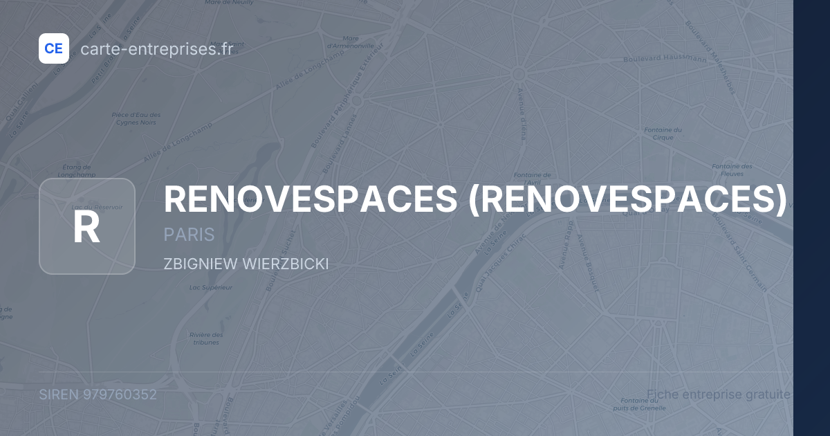 RENOVESPACES — 979760352 — fiche entreprise