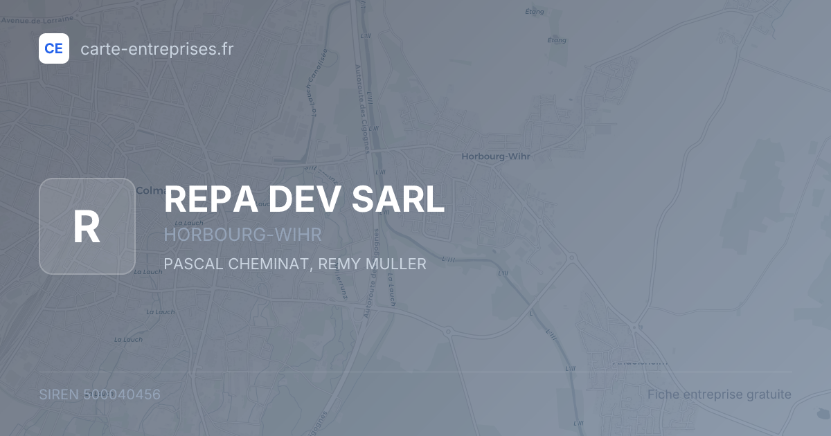 REPA DEV SARL — 500040456 — fiche entreprise