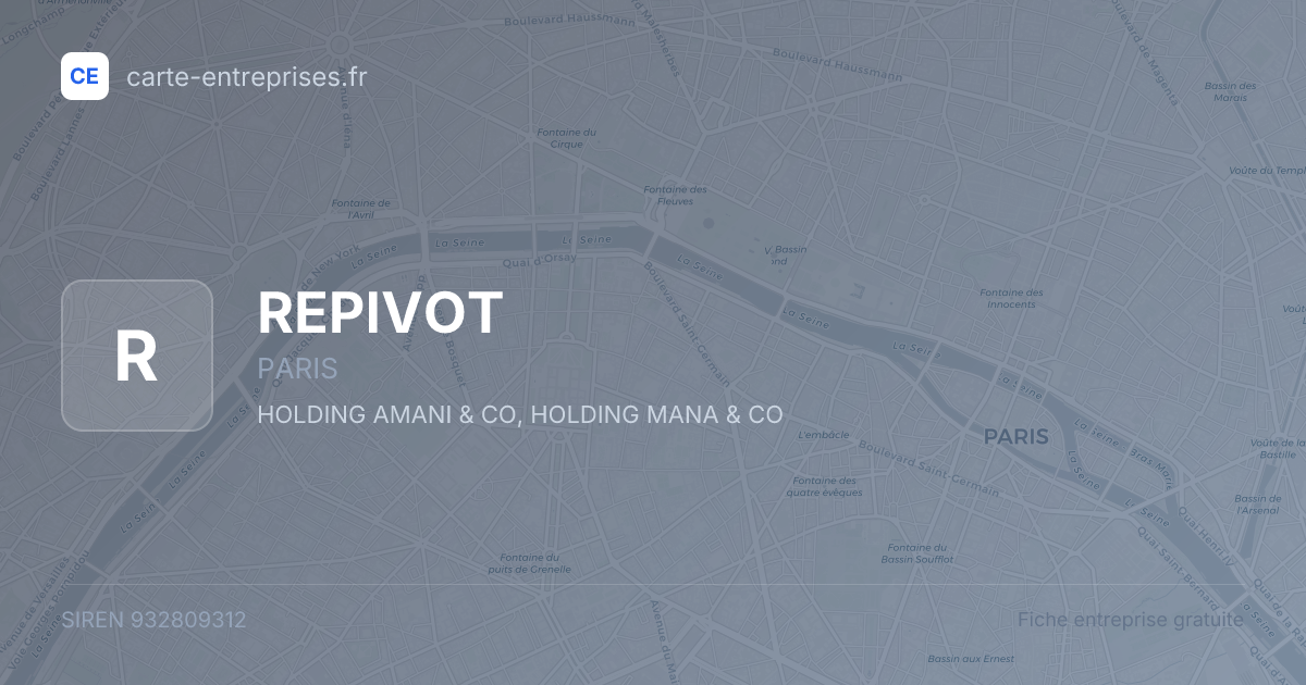 REPIVOT — 932809312 — fiche entreprise