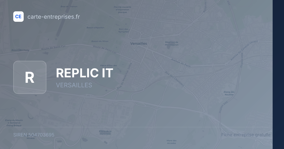 REPLIC IT — 504703695 — fiche entreprise