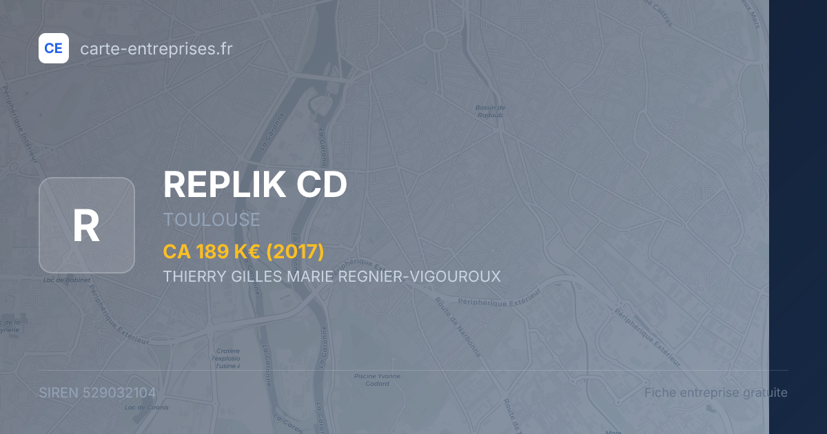 REPLIK CD — 529032104 — fiche entreprise