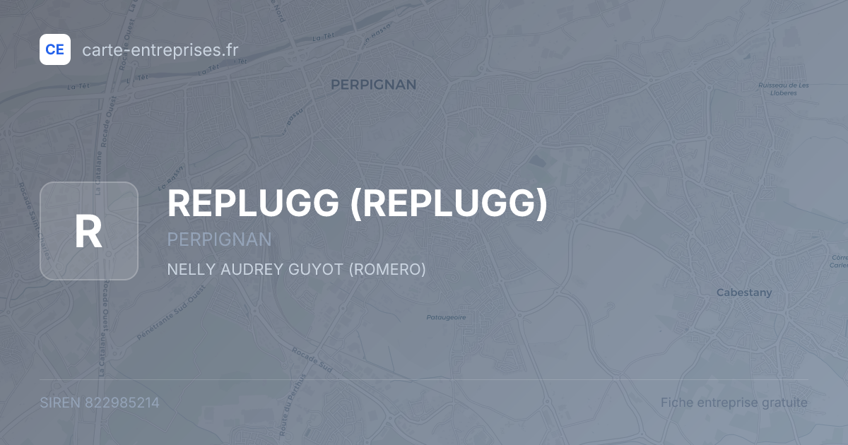 REPLUGG — 822985214 — fiche entreprise