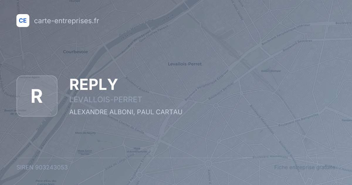 REPLY — 903243053 — fiche entreprise