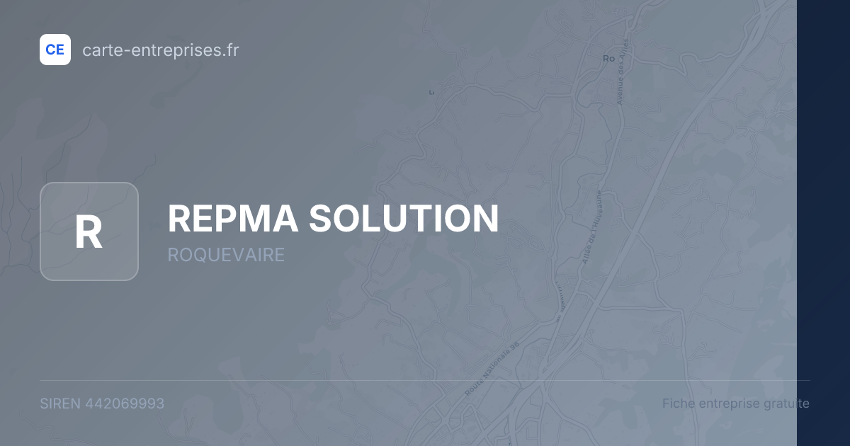 REPMA SOLUTION — 442069993 — fiche entreprise