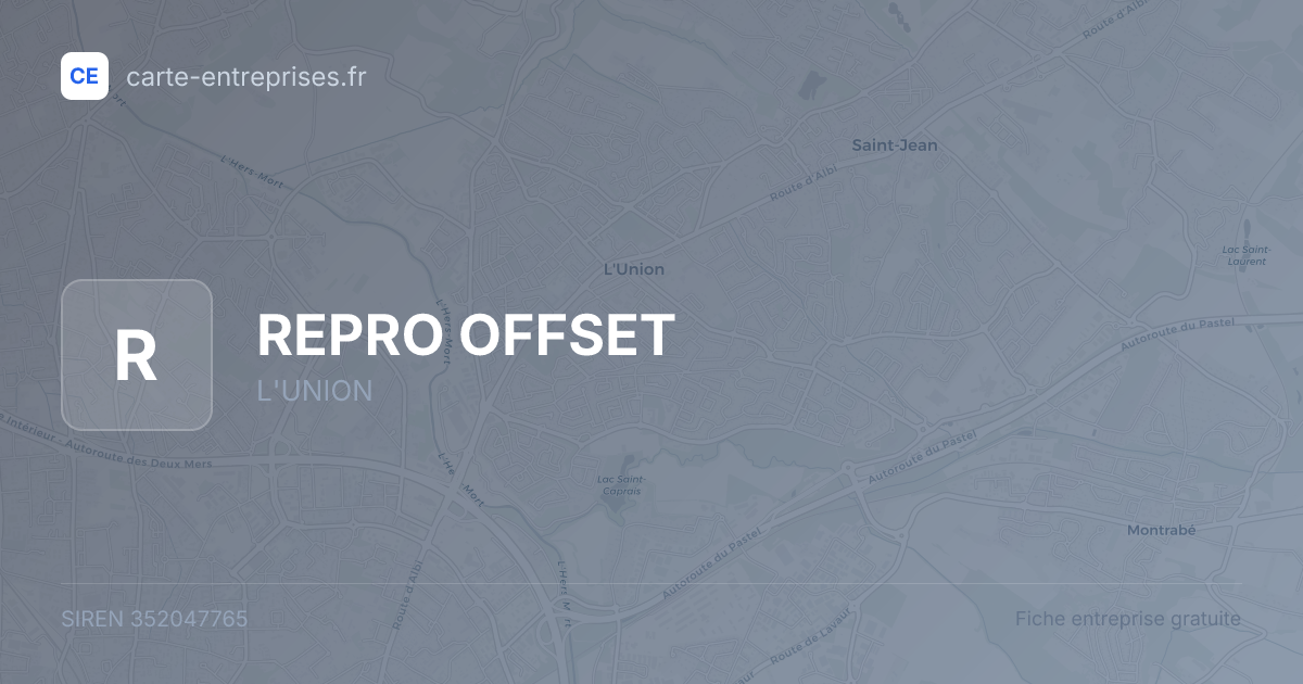 REPRO OFFSET — 352047765 — fiche entreprise