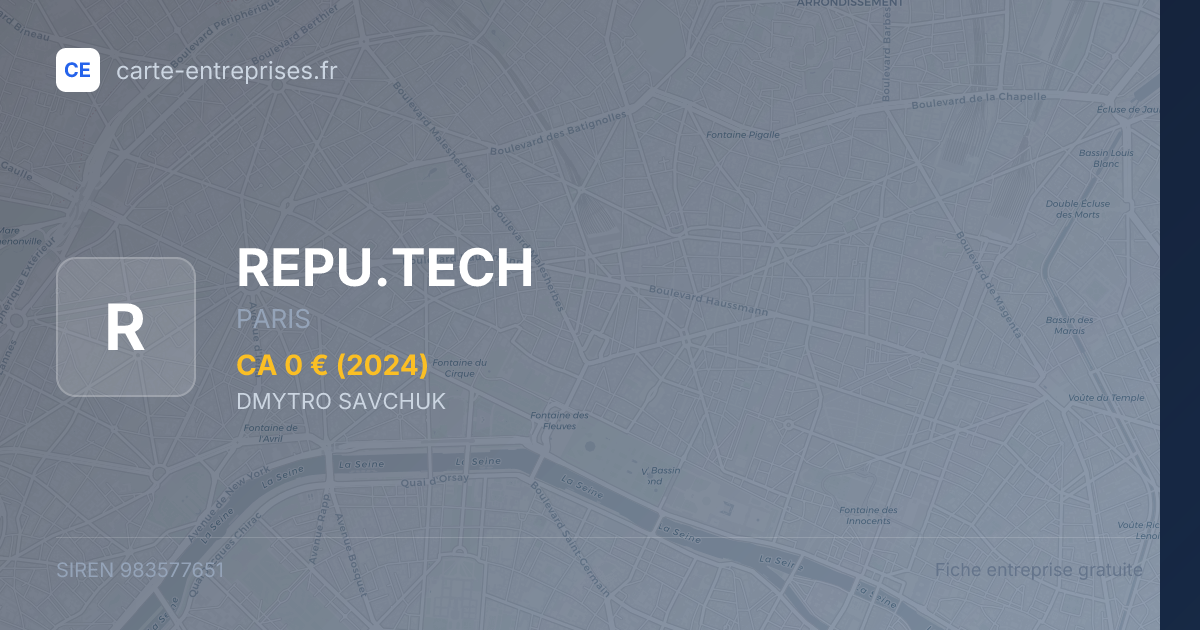 REPU.TECH — 983577651 — fiche entreprise