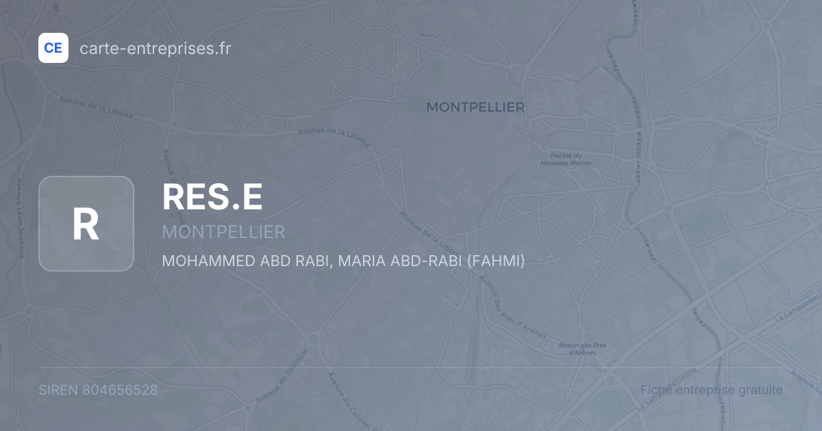 RES.E — 804656528 — fiche entreprise