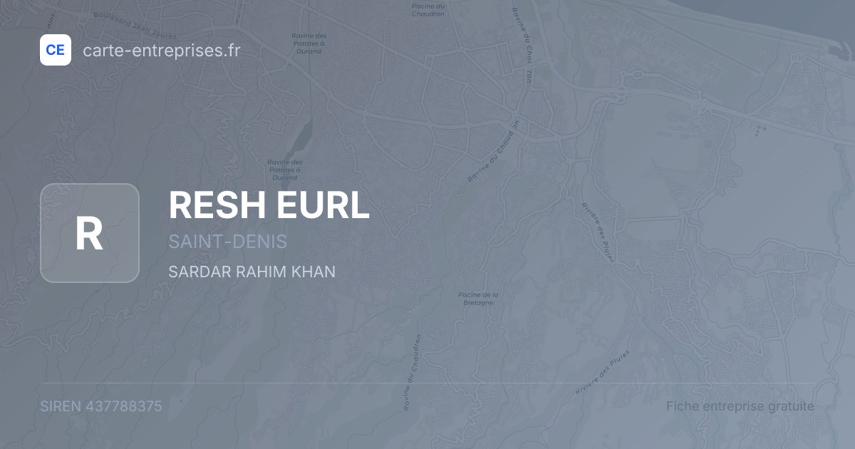 RESH EURL — 437788375 — fiche entreprise