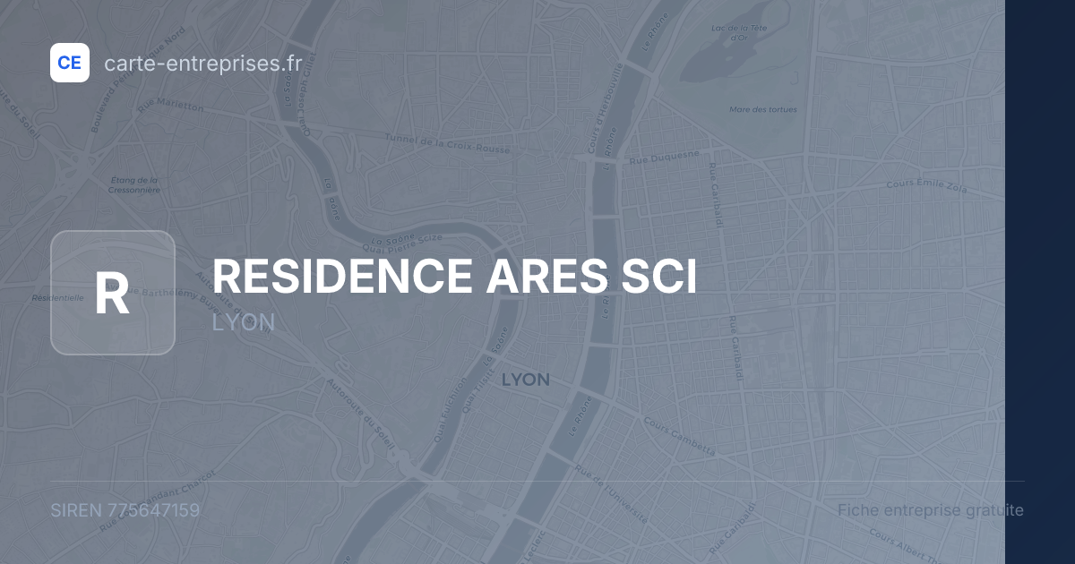 RESIDENCE ARES SCI — 775647159 — fiche entreprise