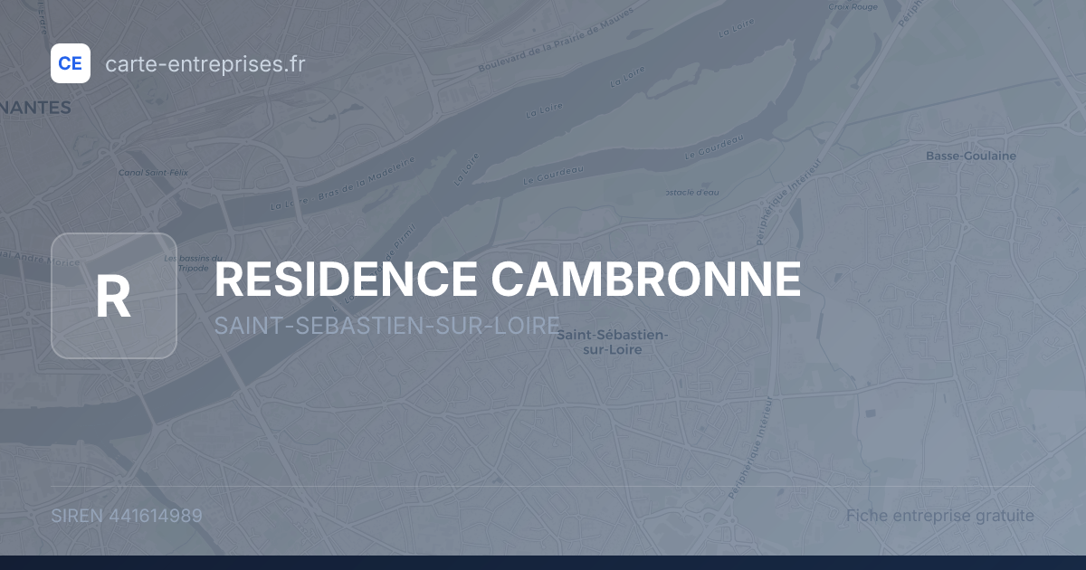 RESIDENCE CAMBRONNE — 441614989 — fiche entreprise