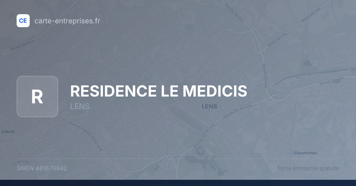 RESIDENCE LE MEDICIS — 481679942 — fiche entreprise
