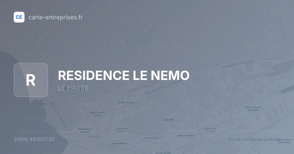RESIDENCE LE NEMO — 481807139 — fiche entreprise