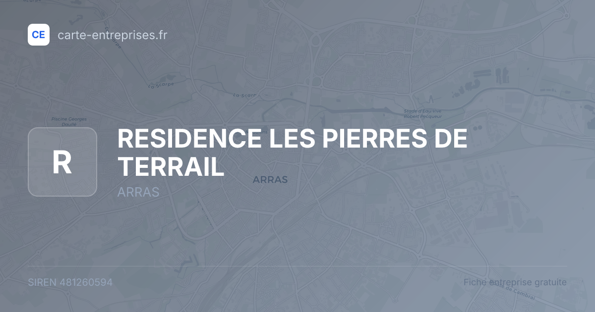 RESIDENCE LES PIERRES DE TERRAIL — 481260594 — fiche entreprise