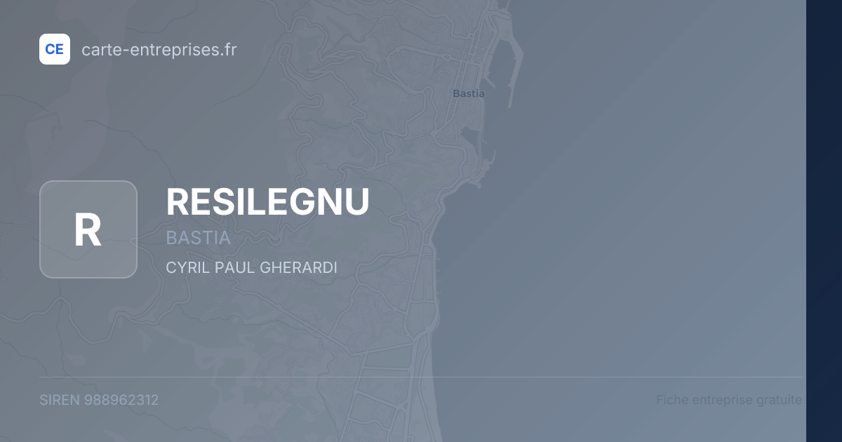 RESILEGNU — 988962312 — fiche entreprise