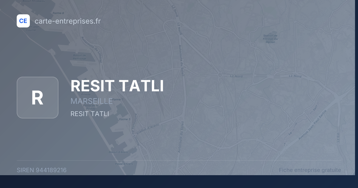 RESIT TATLI — 944189216 — fiche entreprise
