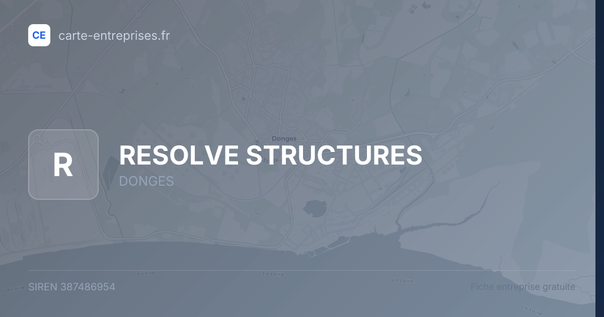 RESOLVE STRUCTURES — 387486954 — fiche entreprise