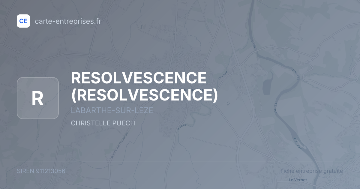 RESOLVESCENCE — 911213056 — fiche entreprise