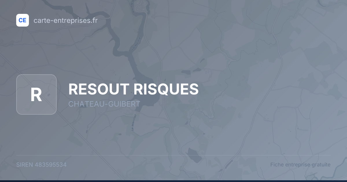 RESOUT RISQUES — 483595534 — fiche entreprise