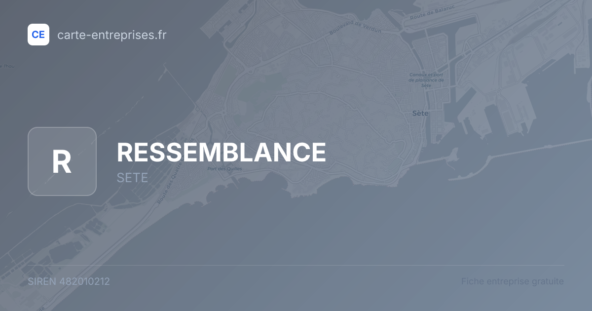 RESSEMBLANCE — 482010212 — fiche entreprise
