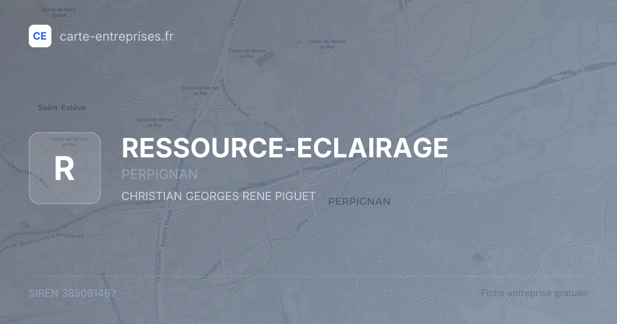 RESSOURCE-ECLAIRAGE — 385091467 — fiche entreprise
