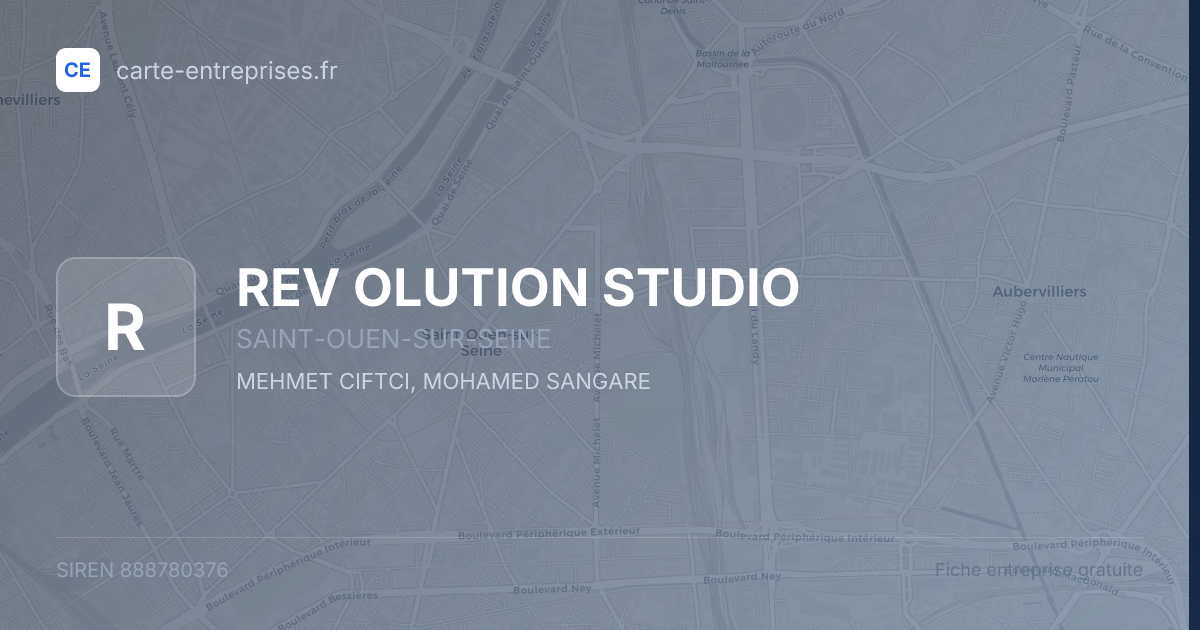 REV OLUTION STUDIO — 888780376 — fiche entreprise