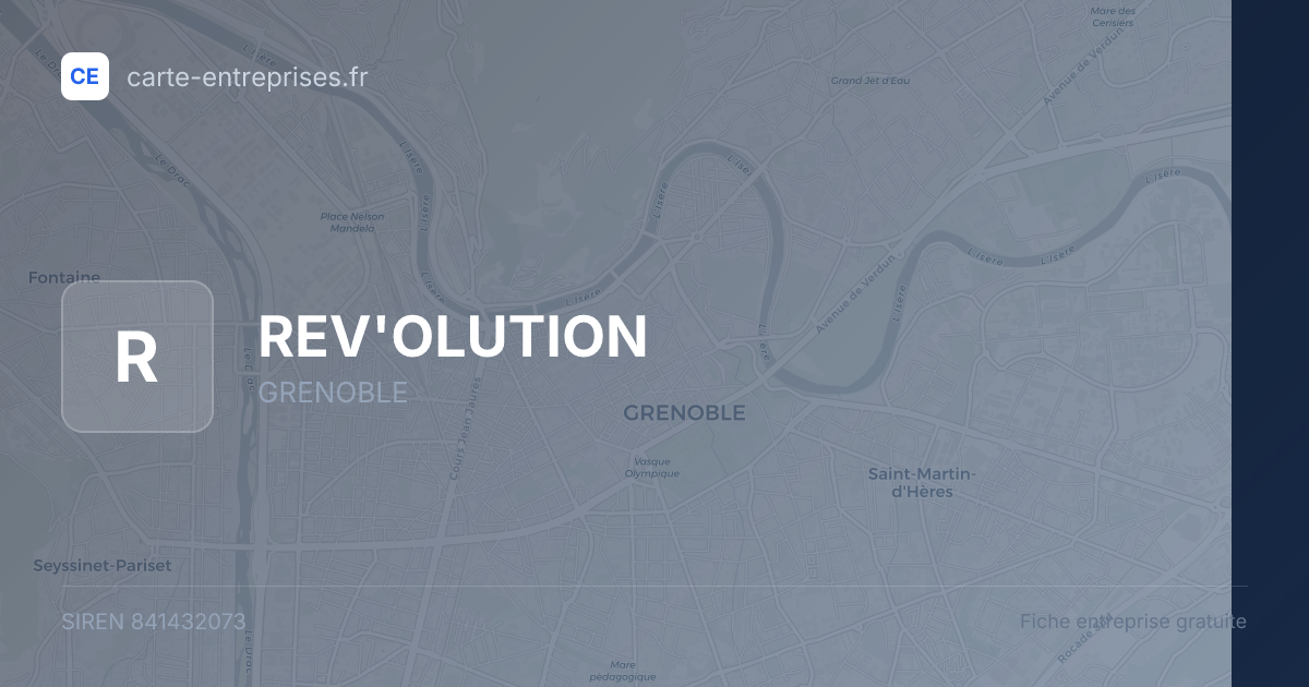 REV'OLUTION — 841432073 — fiche entreprise