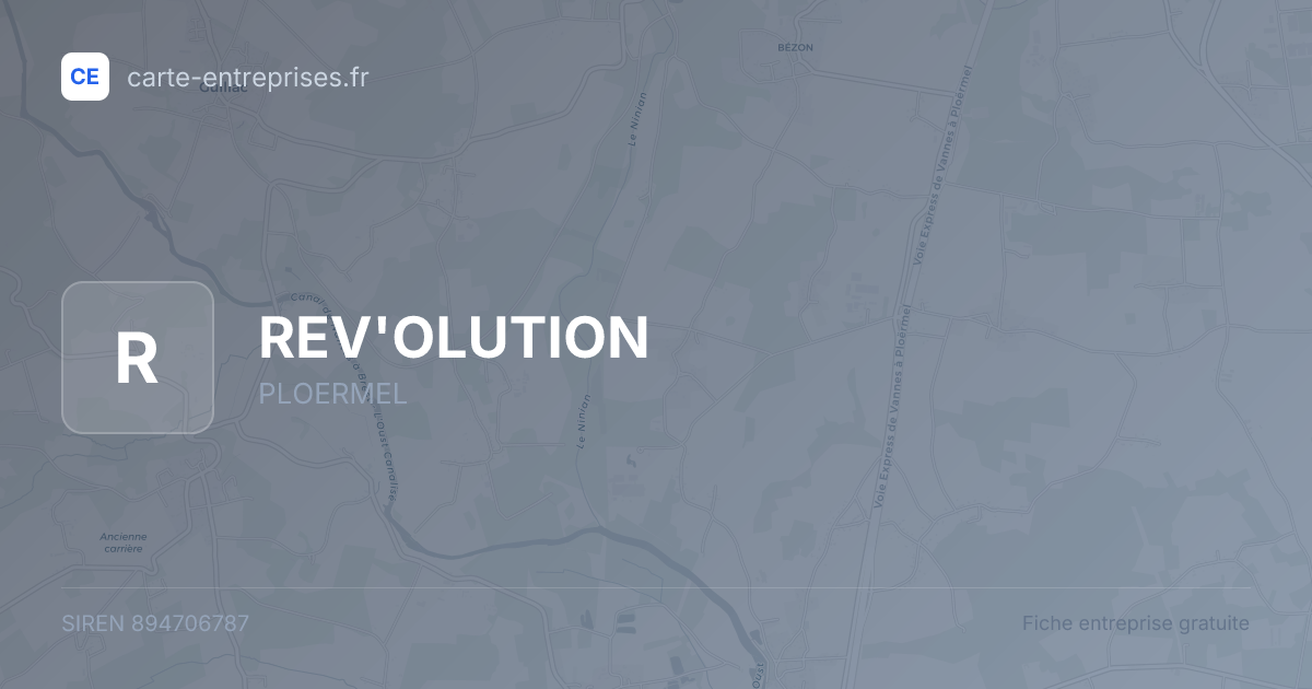 REV'OLUTION — 894706787 — fiche entreprise