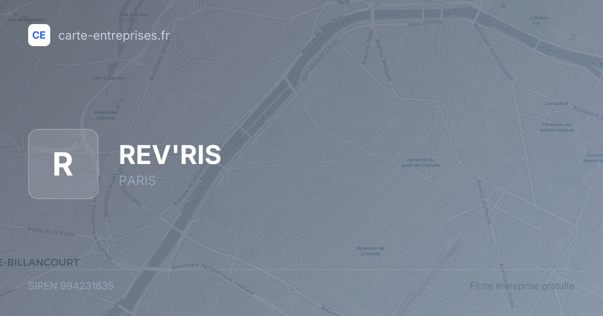 REV'RIS — 994231835 — fiche entreprise