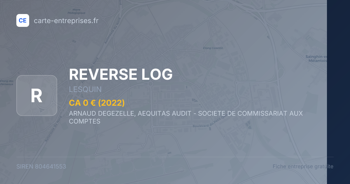 REVERSE LOG — 804641553 — fiche entreprise