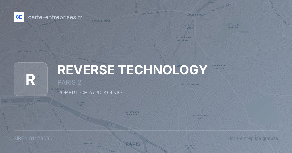 REVERSE TECHNOLOGY — 814280301 — fiche entreprise