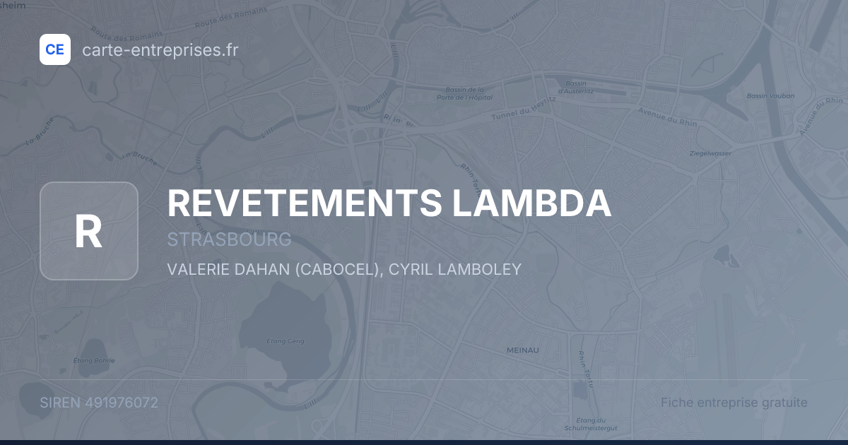 REVETEMENTS LAMBDA — 491976072 — fiche entreprise