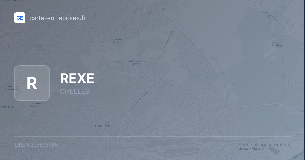 REXE — 337573455 — fiche entreprise