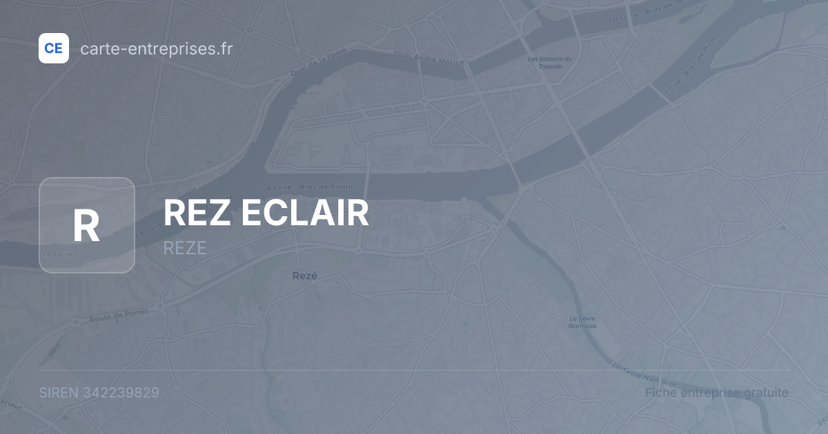 REZ ECLAIR — 342239829 — fiche entreprise