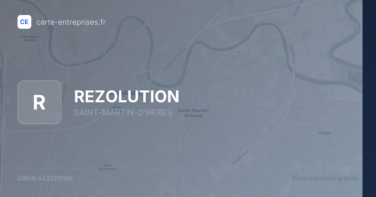 REZOLUTION — 443329099 — fiche entreprise