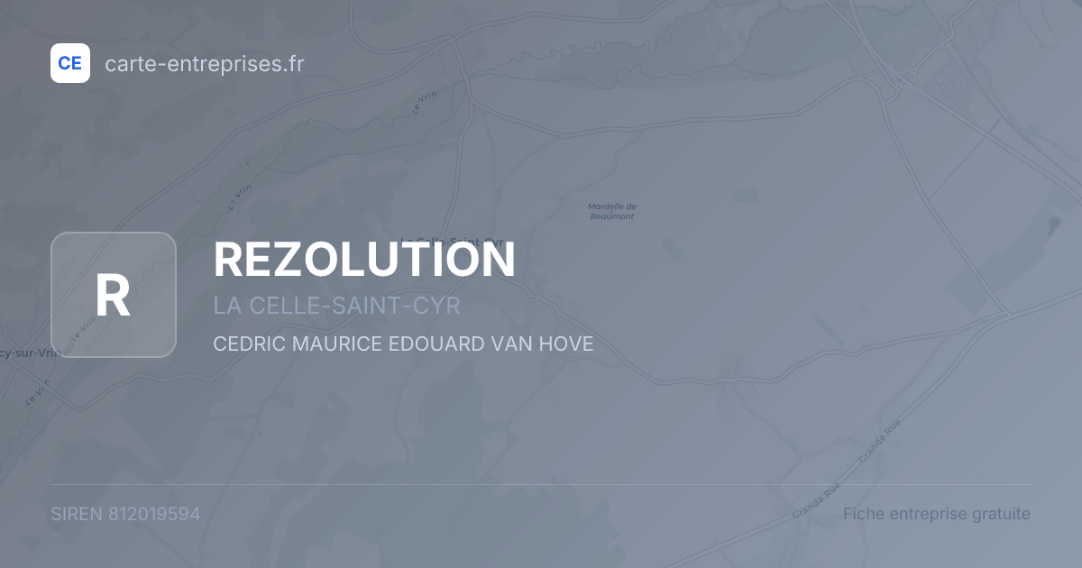 REZOLUTION — 812019594 — fiche entreprise