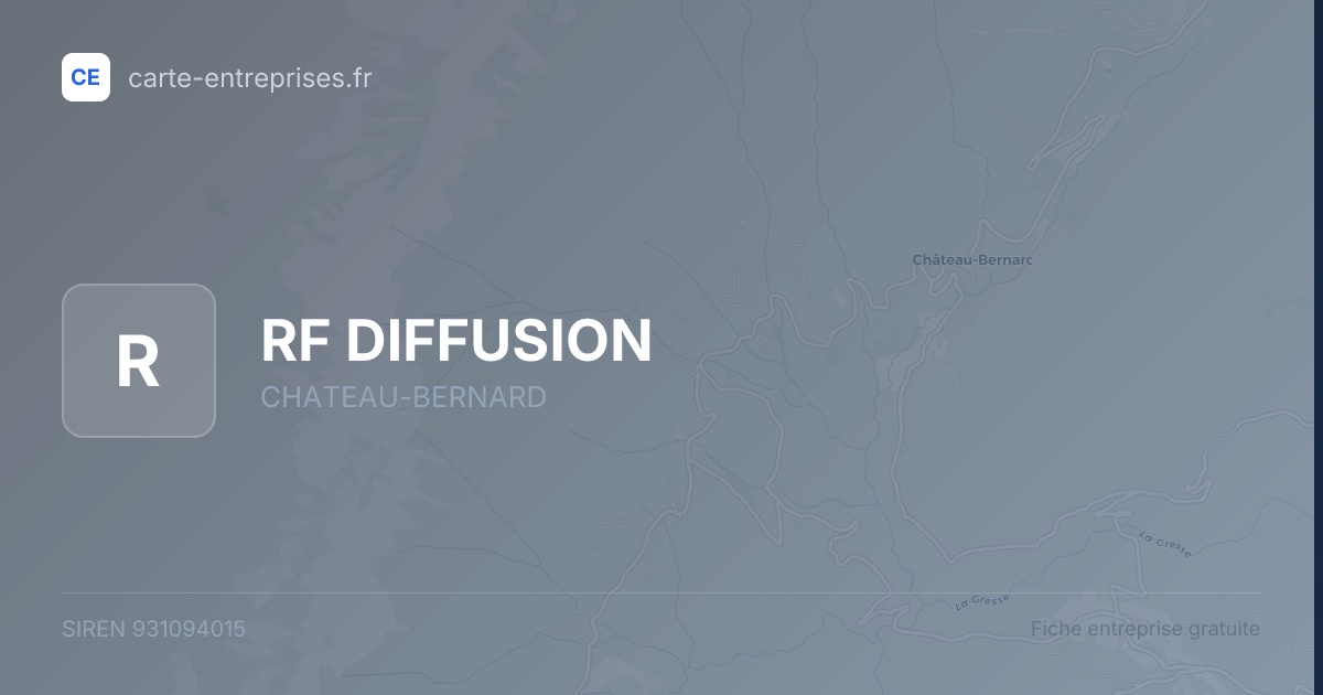 RF DIFFUSION — 931094015 — fiche entreprise