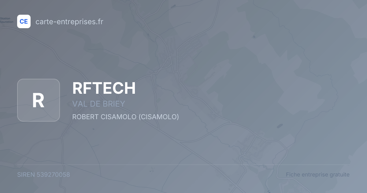 RFTECH — 539270058 — fiche entreprise