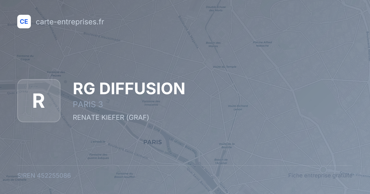 RG DIFFUSION — 452255086 — fiche entreprise