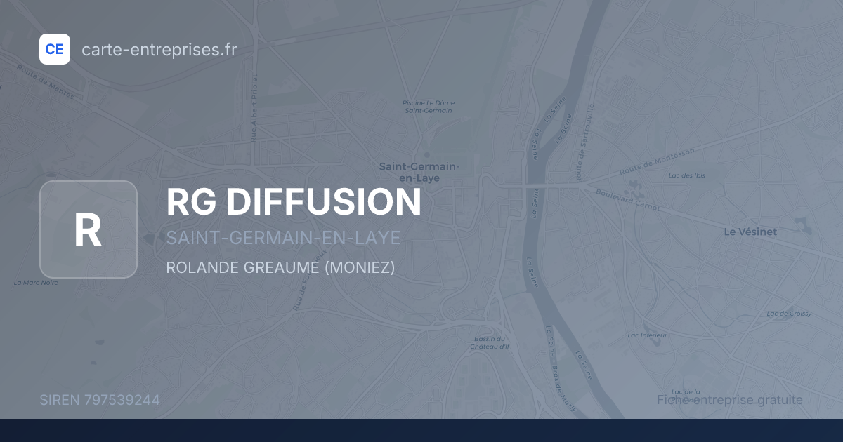 RG DIFFUSION — 797539244 — fiche entreprise