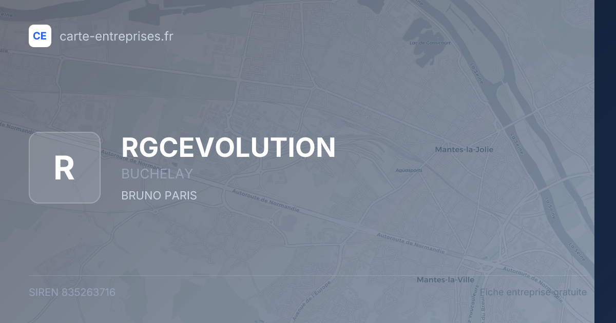 RGCEVOLUTION — 835263716 — fiche entreprise