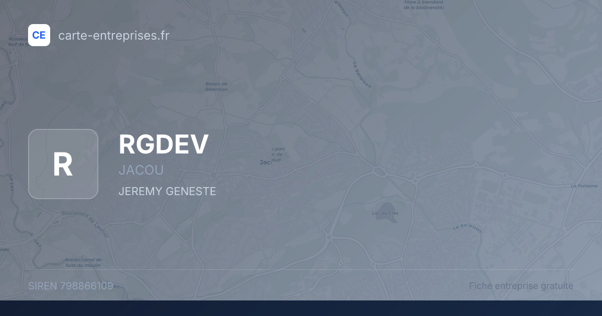 RGDEV — 798866109 — fiche entreprise