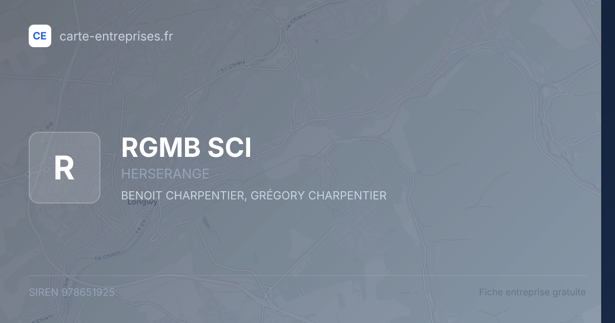RGMB SCI — 978651925 — fiche entreprise