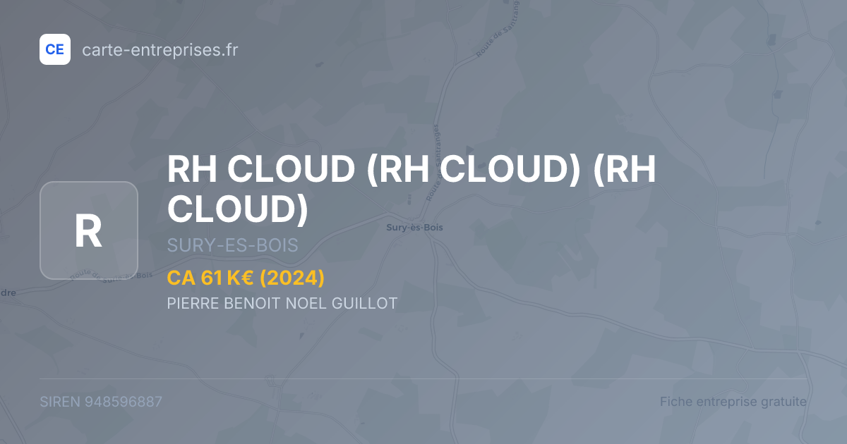 RH CLOUD (RH CLOUD) (RH CLOUD) — 948596887 — fiche entreprise
