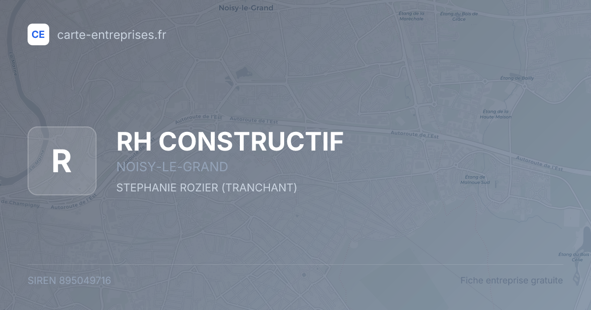 RH CONSTRUCTIF — 895049716 — fiche entreprise
