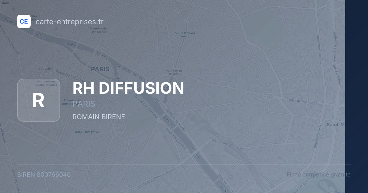 RH DIFFUSION — 800766040 — fiche entreprise